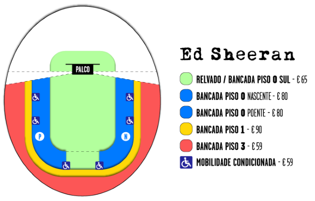 Ed Sheeran no Estádio da Luz em junho do próximo ano