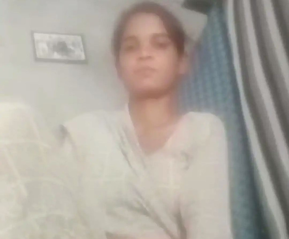 Village desi girl ridding on cucumber in home