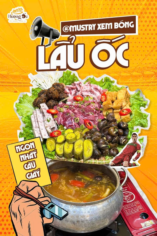 Lẩu Ốc Hương Ốc - Ngon nhất Cầu Giấy xem bóng đá