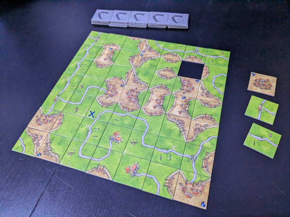 Solo version of Carcassonne (without meeples) in General - Page 1