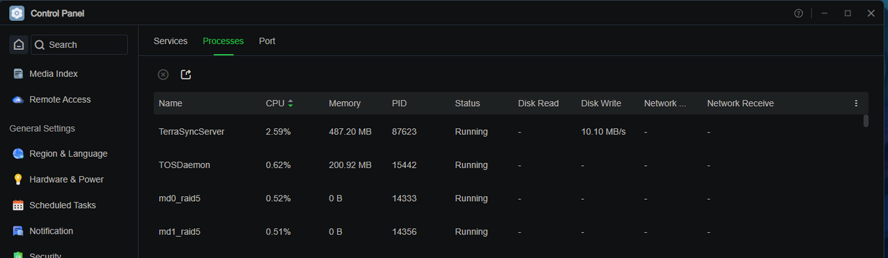 terrasync after 8hr