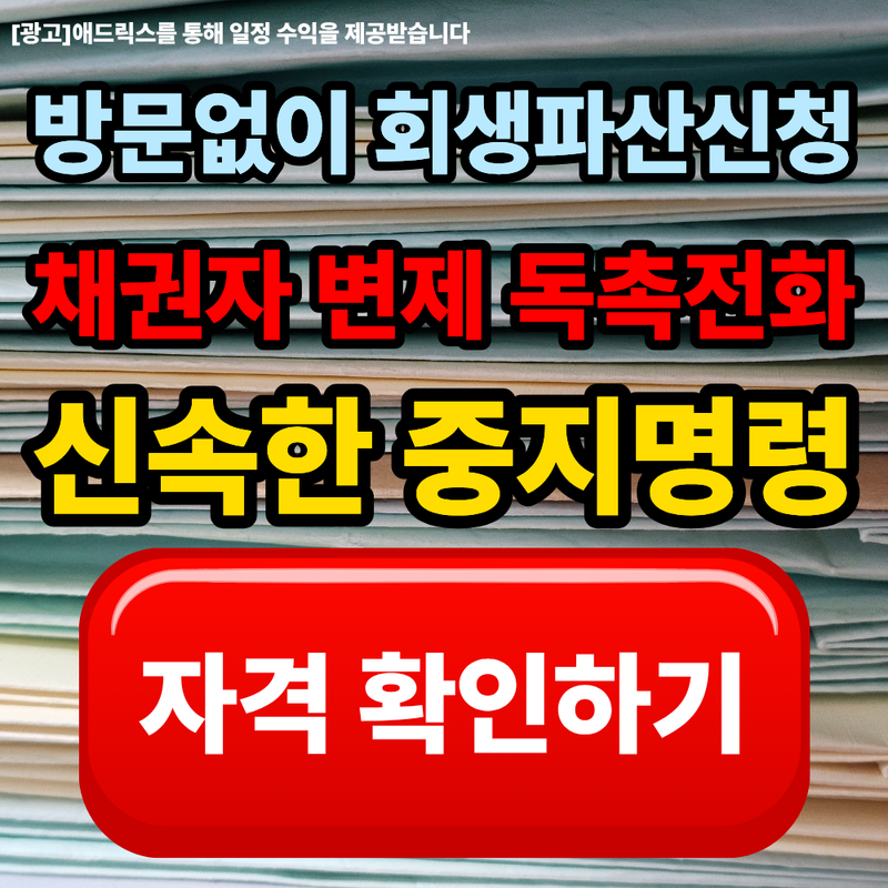 개인회생 신청 자격 빠른 조회