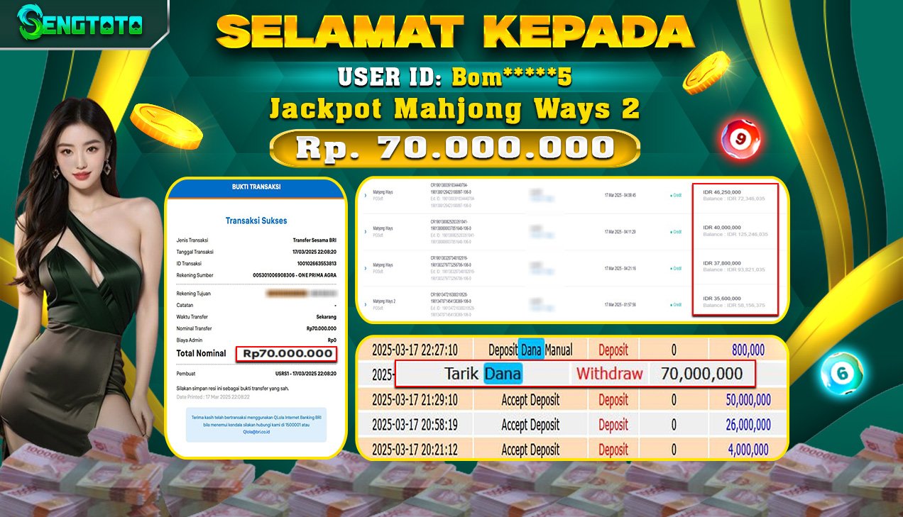 BUKTI PEMBAYARAN SLOT MAHJONG WAYS 2