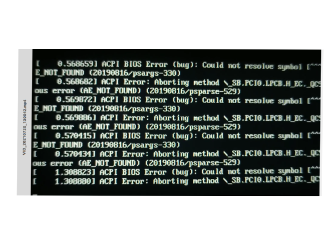 ACPI Error on startup