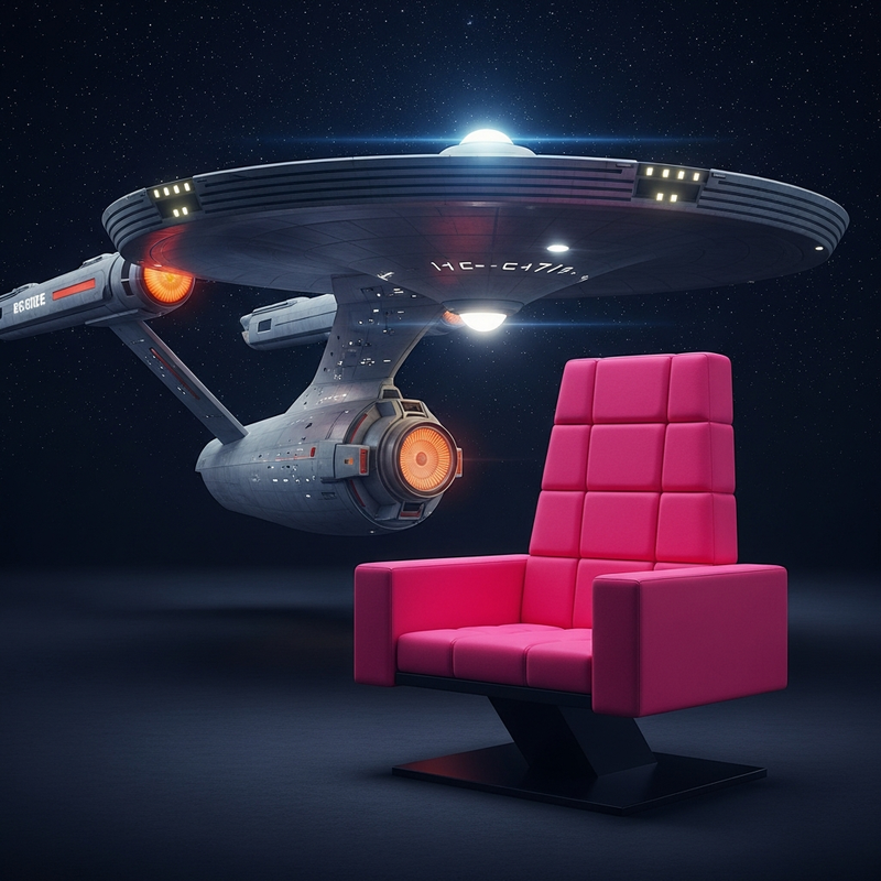 Shocking pink command chair