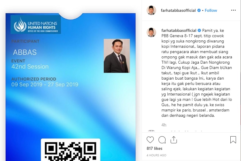 Farhat Abbas bertandang ke Swiss