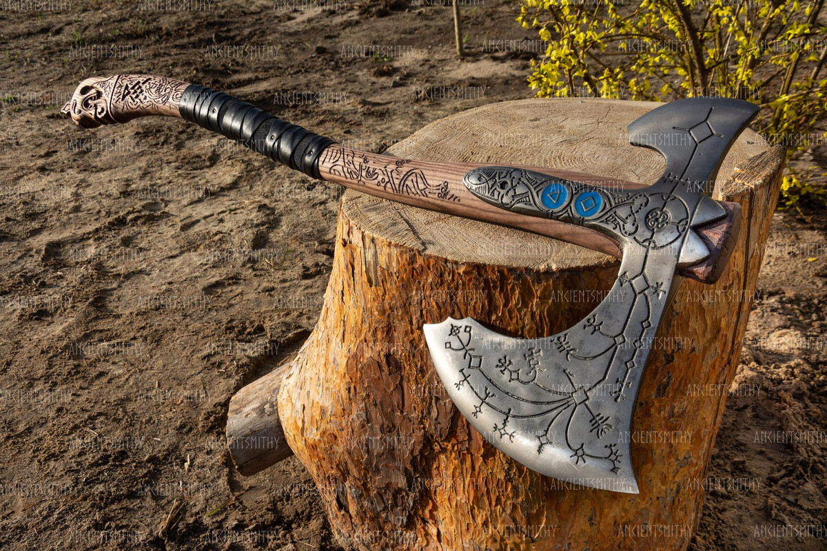 Leviathan Axe,Kratos Leviathan Axe from God of War,Kratos axe,Viking axe, gift.