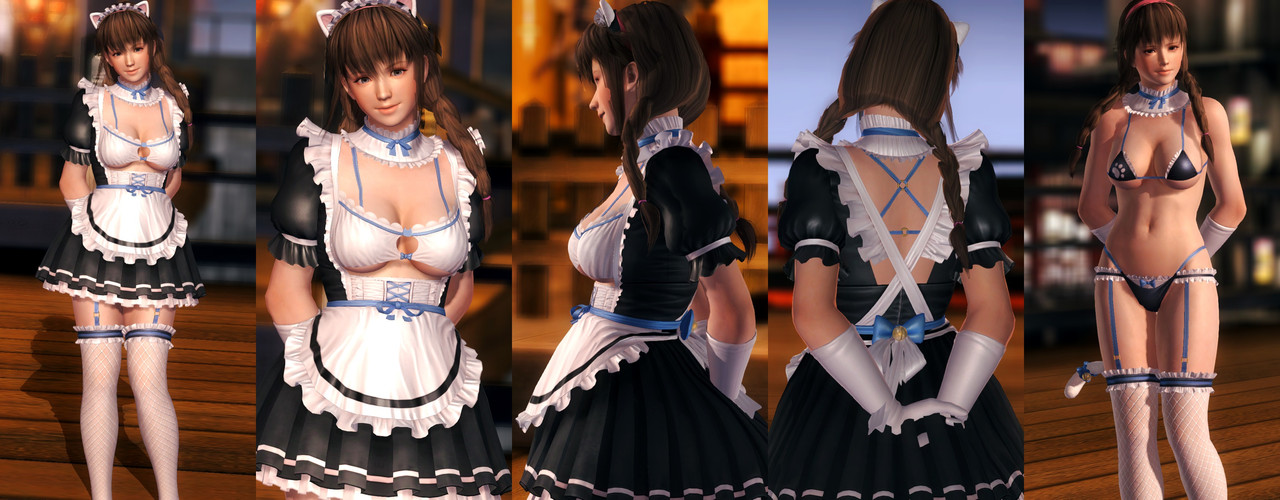 Hitomi DOAXVV Whimsical Nyan Maid (White)