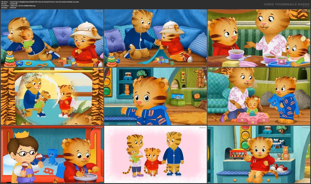 Daniel Tiger's Neighborhood S02E04-E05 Time for Daniel & There's Time for Daniel and Baby Too.mkv