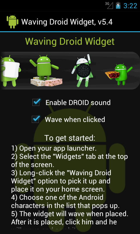 Download Waving Droid Widget APK