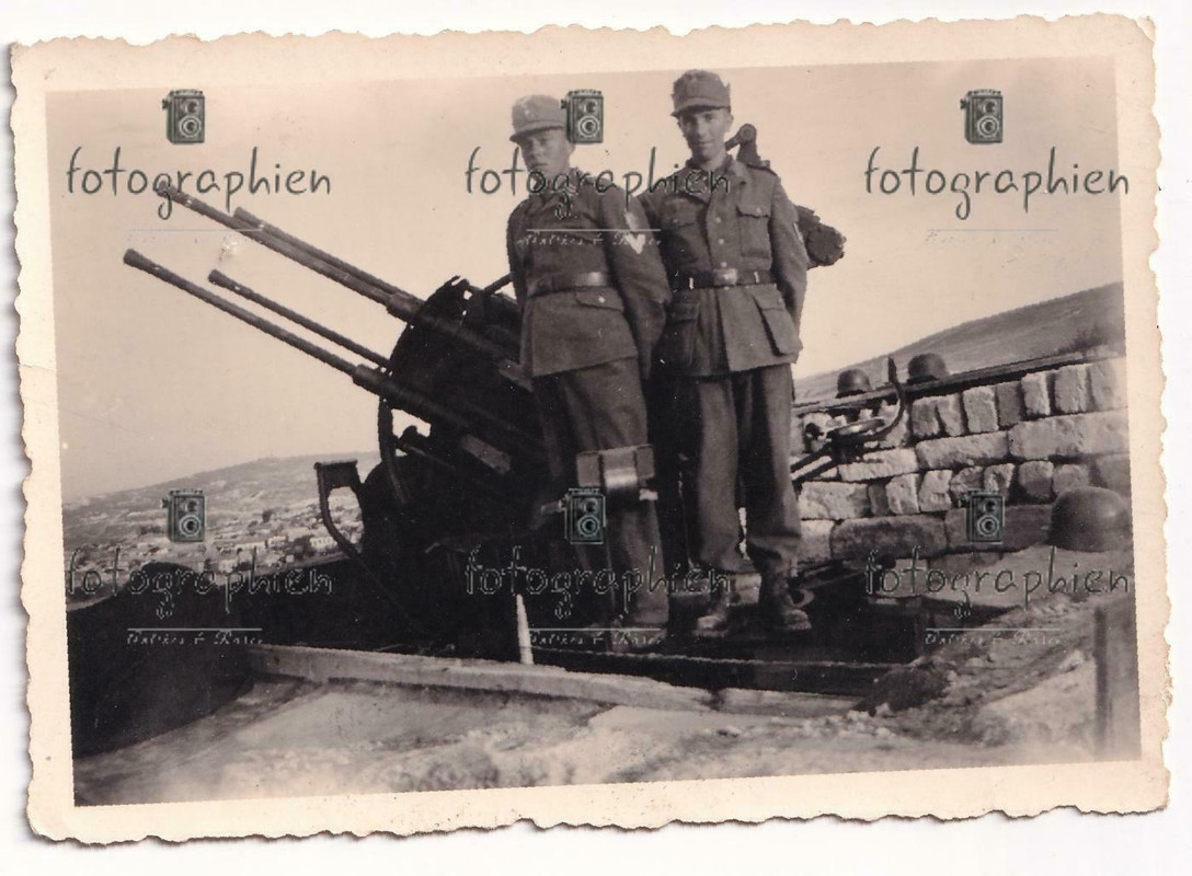 org. Foto Frankreich Kanal Küste Geschütz Flak Stellung2