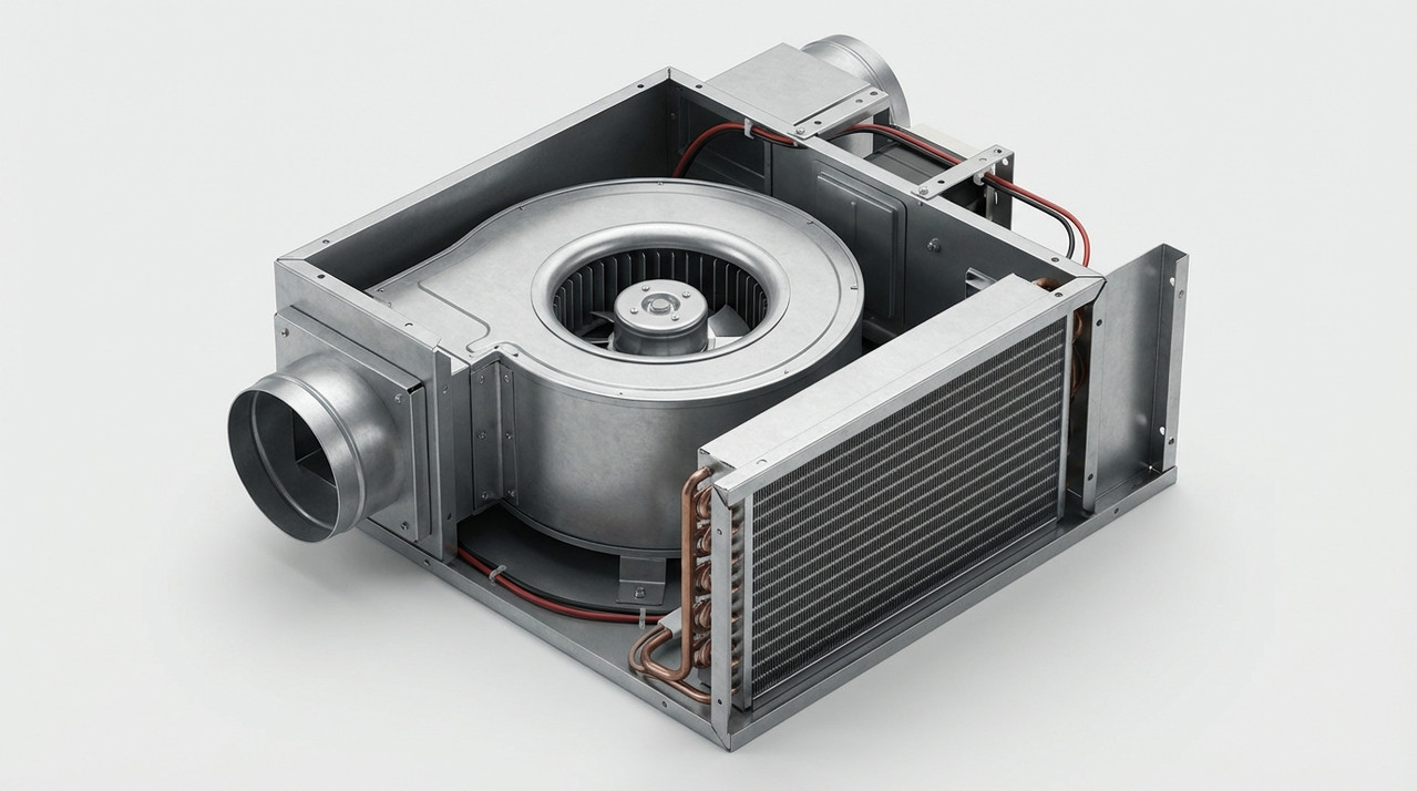 Схема конструкции фанкойла