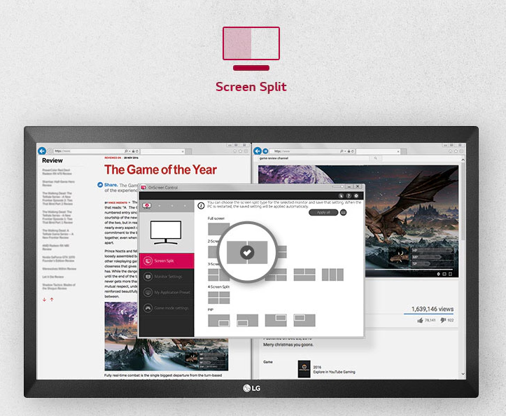 Software OnScreen Control da LG