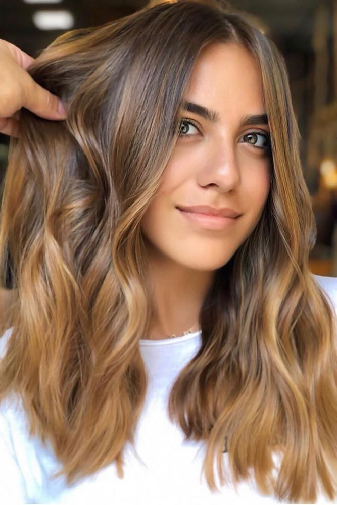 Brown Hair With Caramel Blonde Highlights