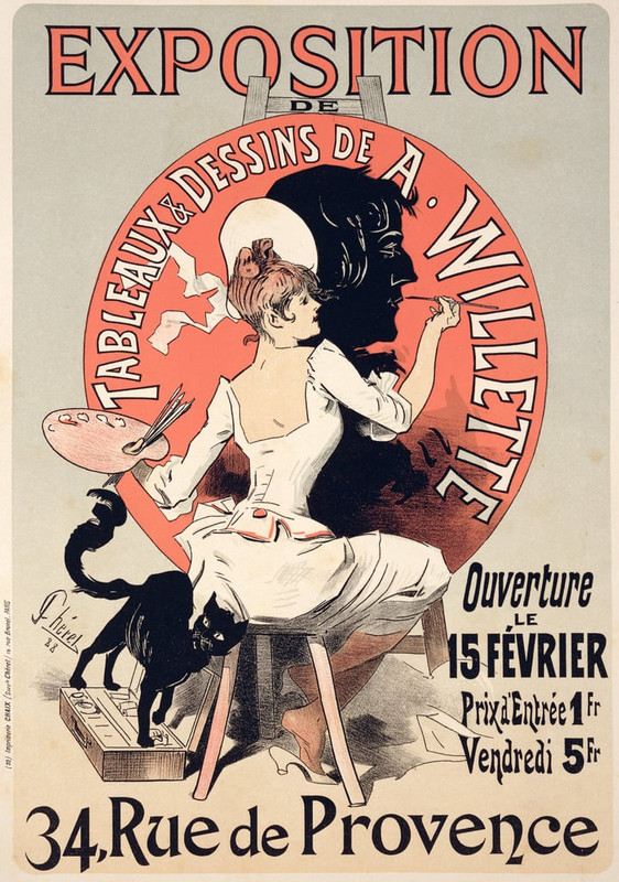 Jules Cheret - Reproduction of a poster advertising an Exhibition of the Pa - (MeisterDrucke-287664)