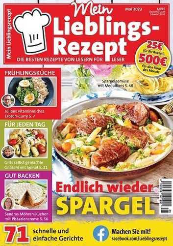 Cover: Mein Lieblingsrezept Magazin Mai No 05 2023