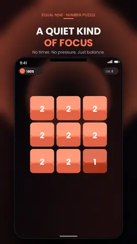 Equal 9 puzzle app