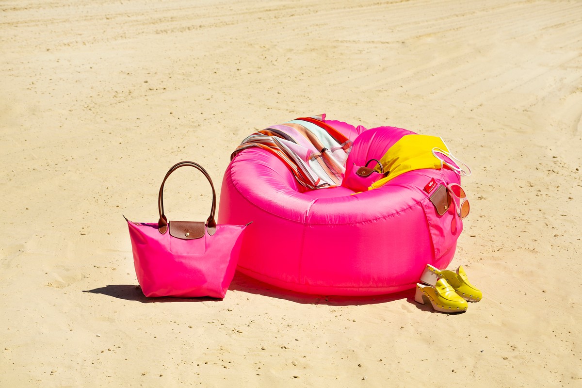 Fatboy X Longchamp, il pouf gonfiabile per l'estate 2023 Fatboy X Longchamp, il pouf gonfiabile per l'estate 2023