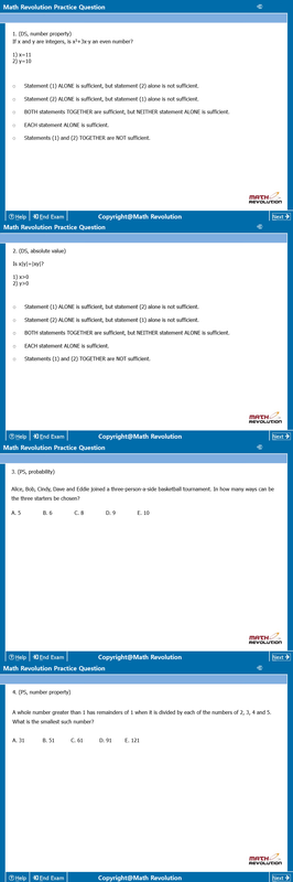 Math Revolution Questions