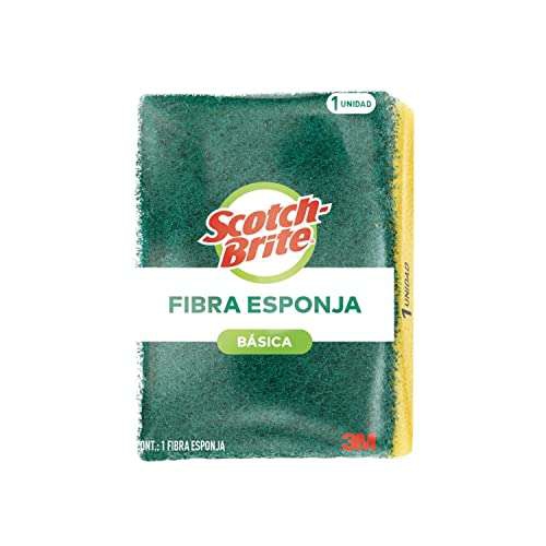 Amazon: Scotch-Brite, Fibra Esponja, Tamaño Chico con planea y ahorra 
