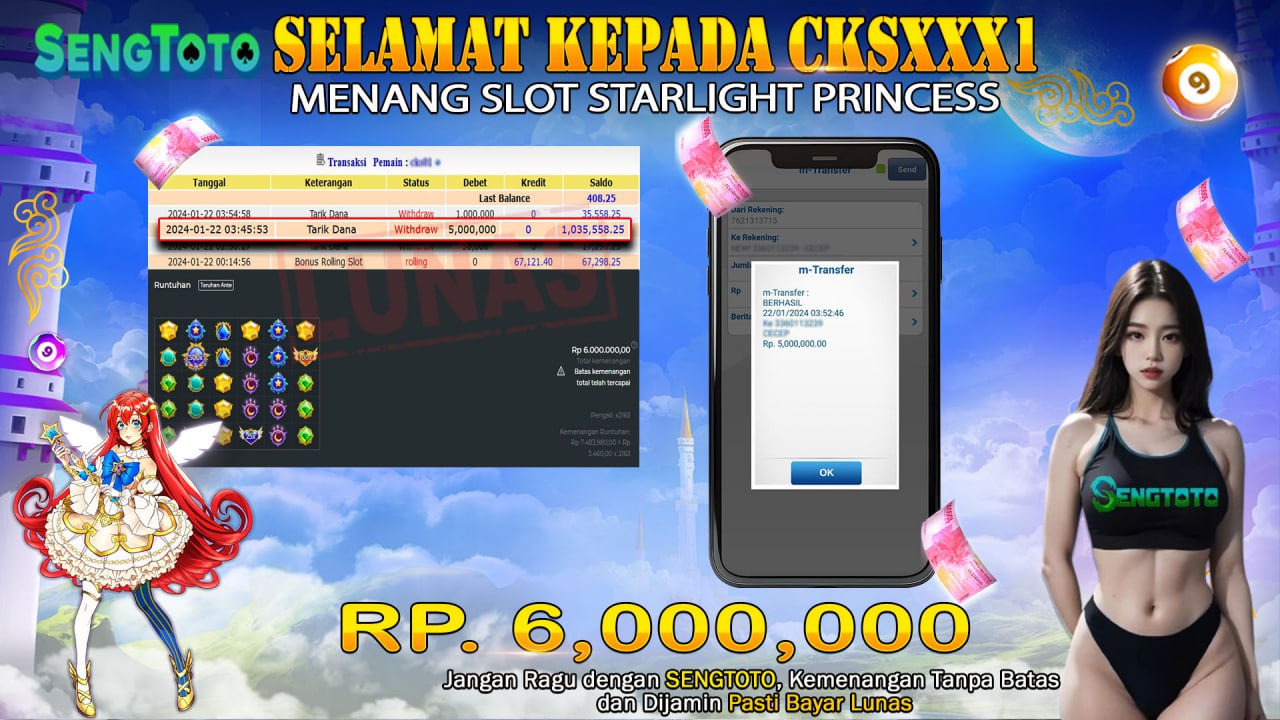 BUKTI PEMBAYARAN SLOT STARLIGHT PRINCESS