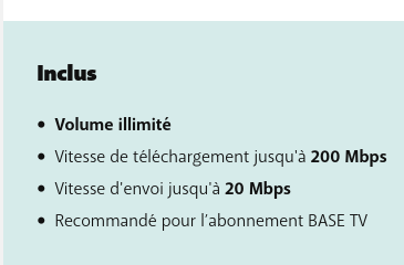 Le meilleur abonnement internet selon vos besoins BASE