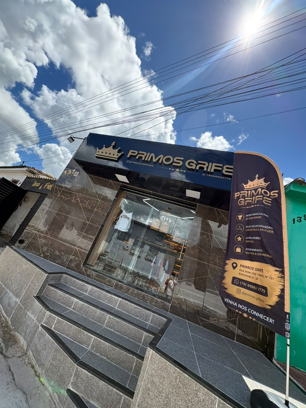 Loja física e atendimento exclusivo Primos Grife