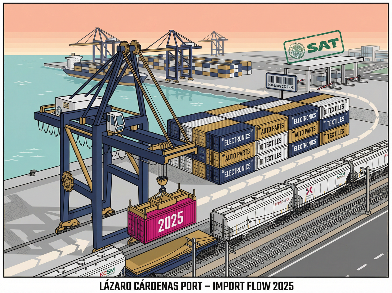 Mexican Port Container Operations - Manzanillo and Veracruz