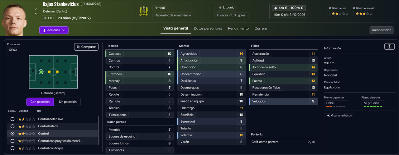 Kajus Stankevicius DFC 2026 (Lit Ita)