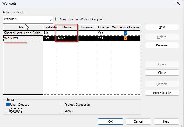 Relinquish Worksets
