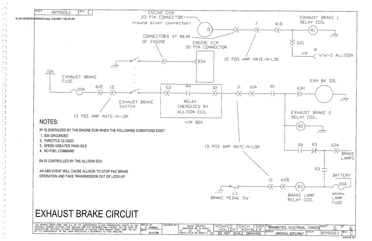 Pac Brake Wiring Diagram 2005 Monaco Irv2 Forums