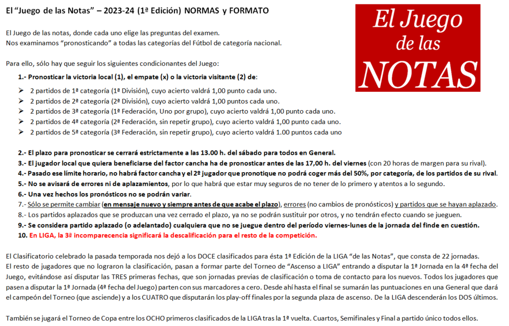EL JUEGO DE LAS NOTAS (1ª Edición) - Temporada 2023-24 Bases-y-Normas-del-Juego-de-las-Notas