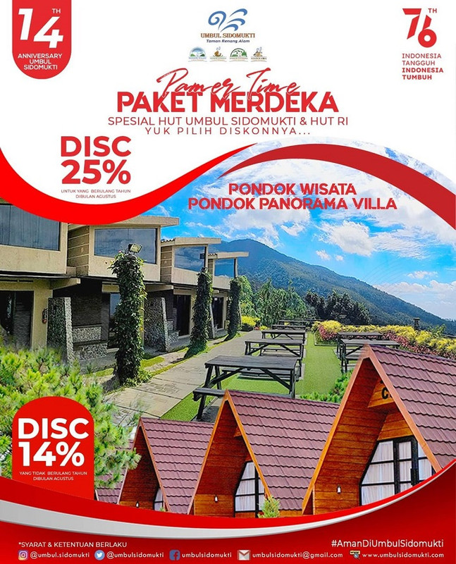 Promo Paket Merdeka Umbul Sidomukti.