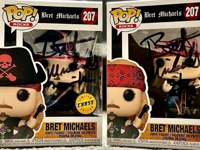 BRET MICHAELS Limited Funko Pop! Signed Available