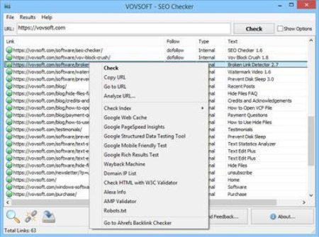 VovSoft SEO Checker 6.3.0 Multilingual Portable