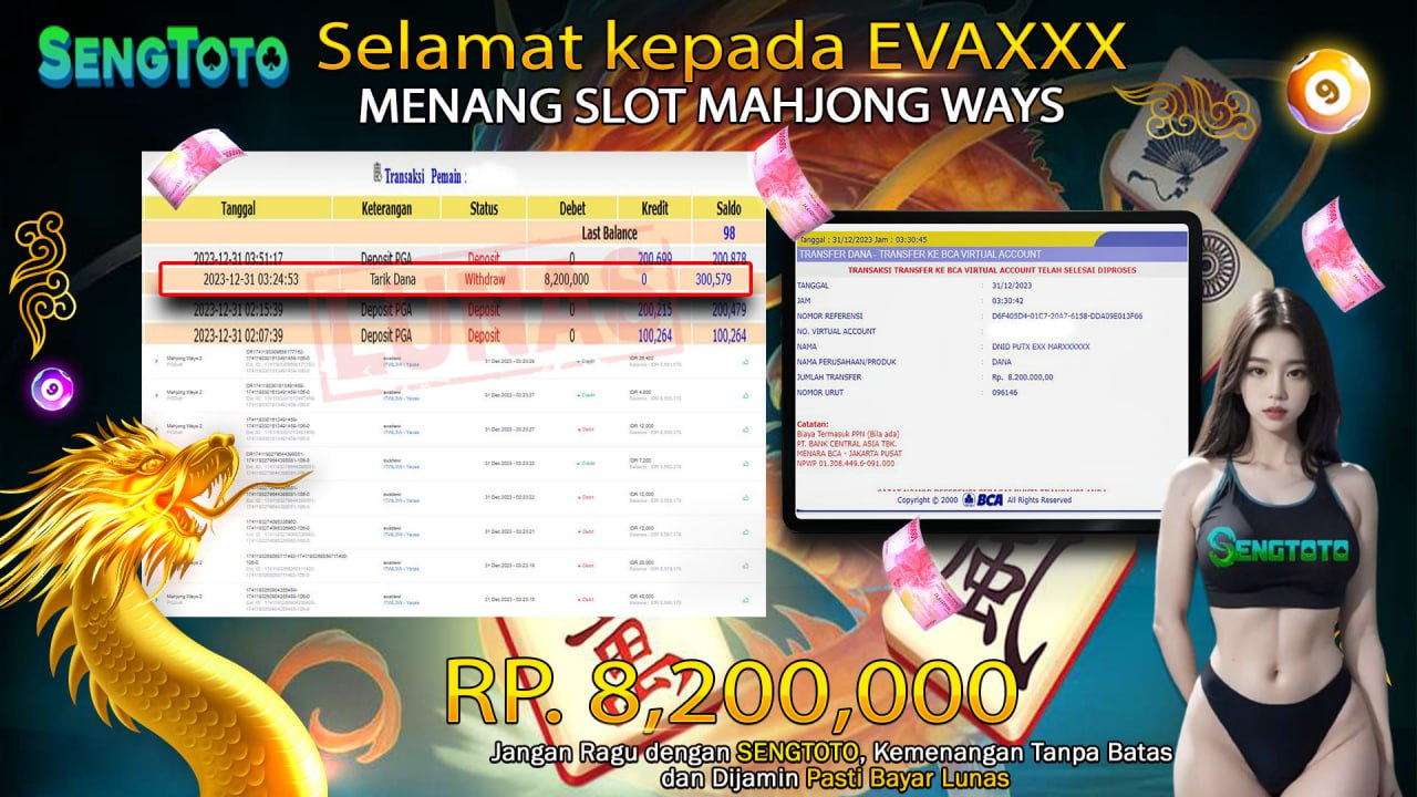 BUKTI PEMBAYARAN SLOT MAHJONG WAYS