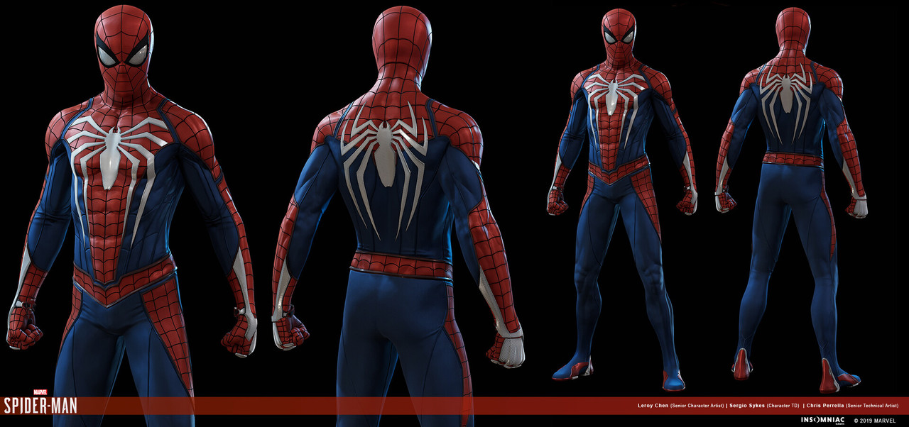Peter Parker | Spider-Man (Advanced Suit) - PS4 Minecraft Skin