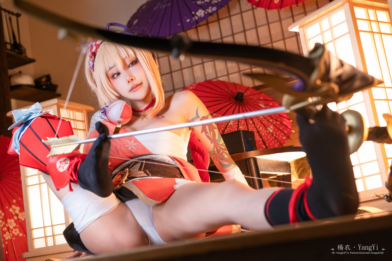 楊衣 Yangyi – Yoimiya 宵宫 Cosplay 写真视频（38P+1V-202MB）原神角色插图2