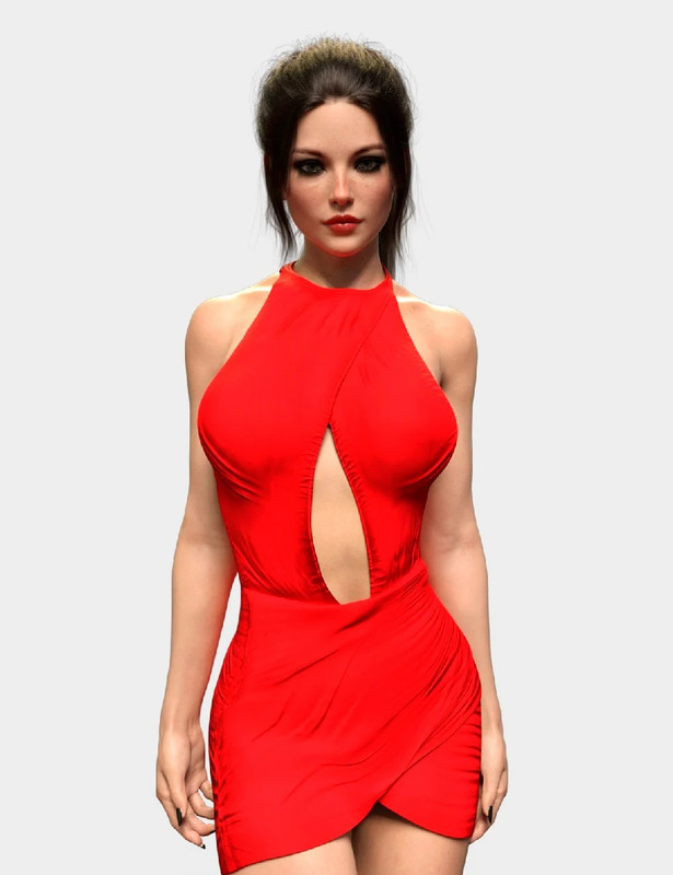 x fashion flirty dress for genesis 8 females 00 main daz3d