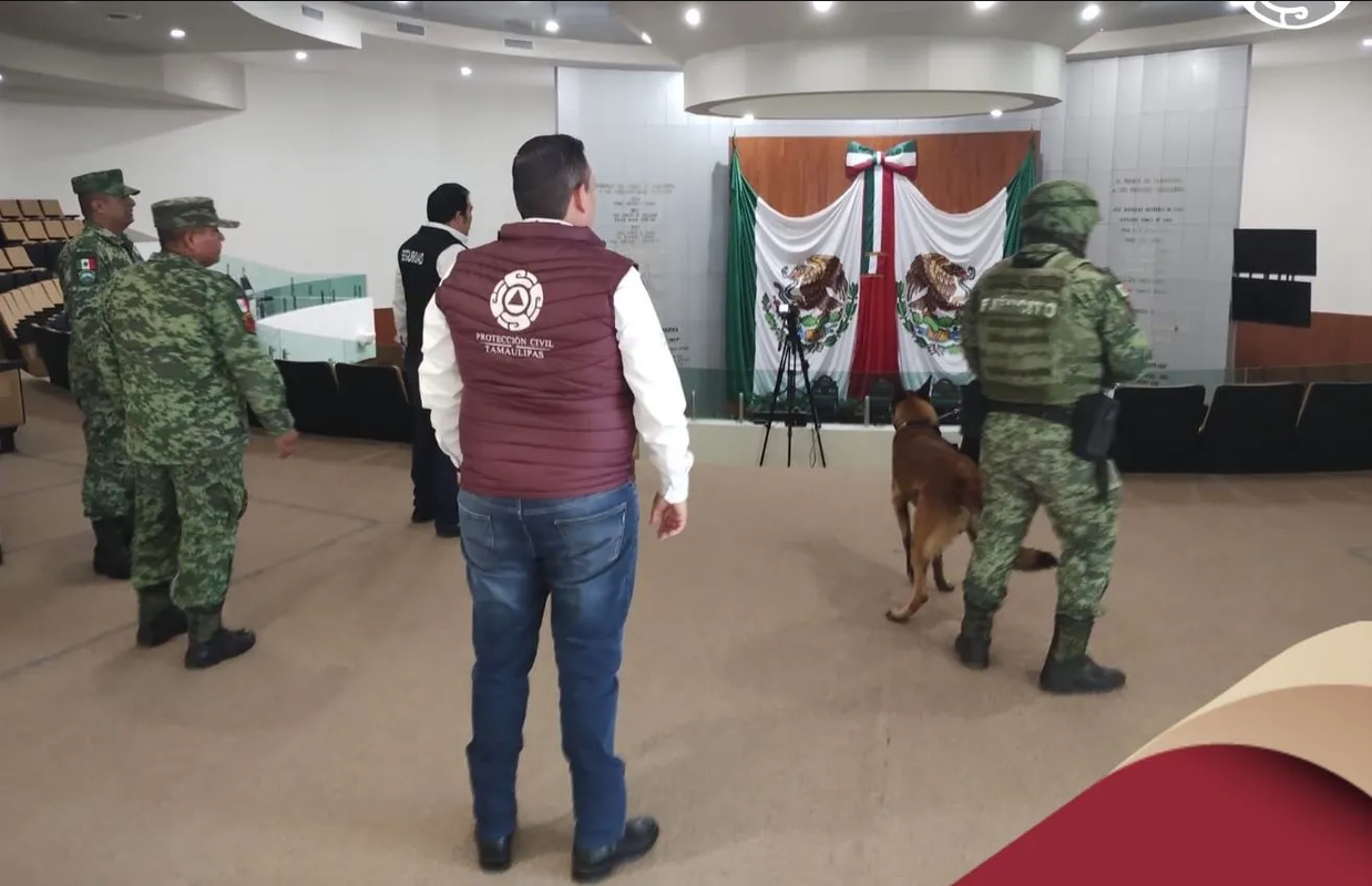 Desalojan sedes del gobierno de Tamaulipas por amenaza de bomba