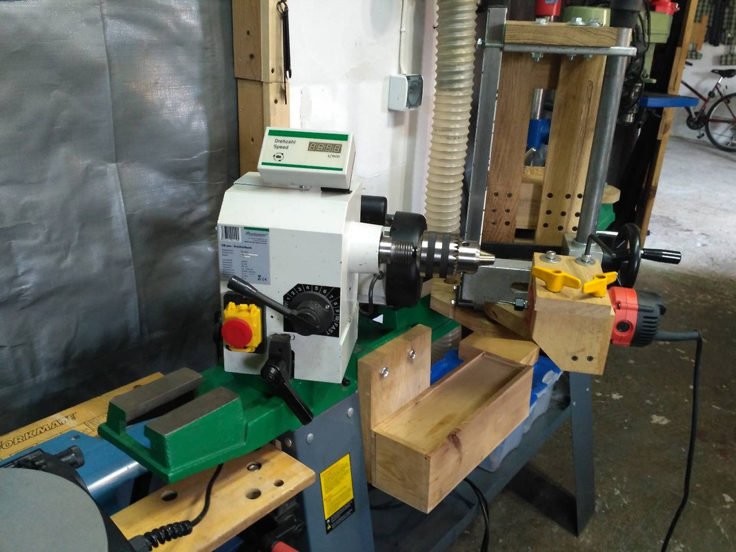 Adapted lathe machine