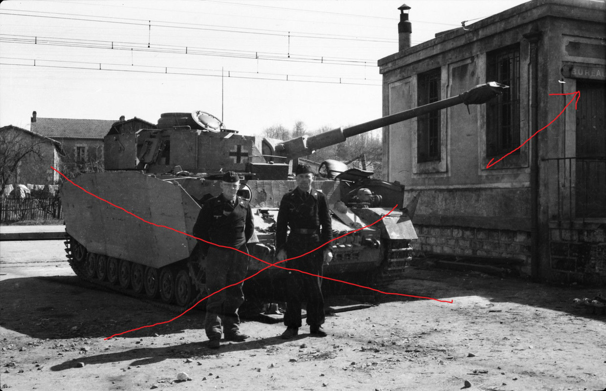 deutscher Panzer IV Seitenschürzen Frankreich ta