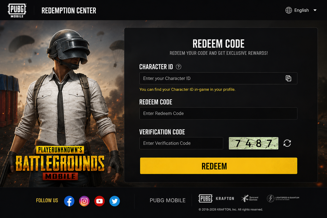 Invalid Redemption Code or Character ID in PUBG Mobile Fix Guide 2026