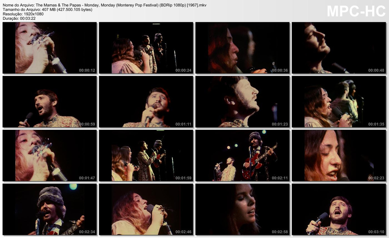 The Mamas & The Papas - Monday, Monday (Monterey Pop Festival) (BDRip 1080p) [1967]