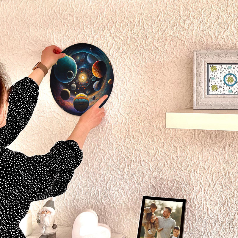 Hang puzzles on the wall Image