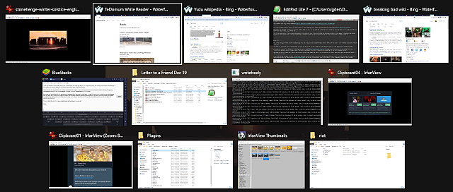 A snapshot of my too busy desktop Tasks List