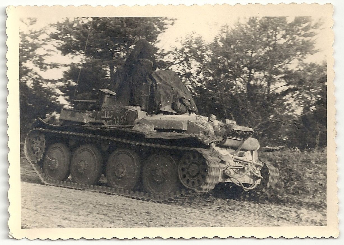 Orig.Foto Panzer Tank 38 t Wehrmacht in Rußland 