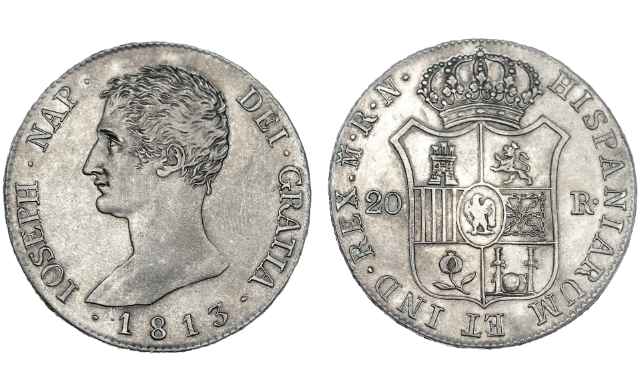 20 reales de José Napoleón 1813. Descarga