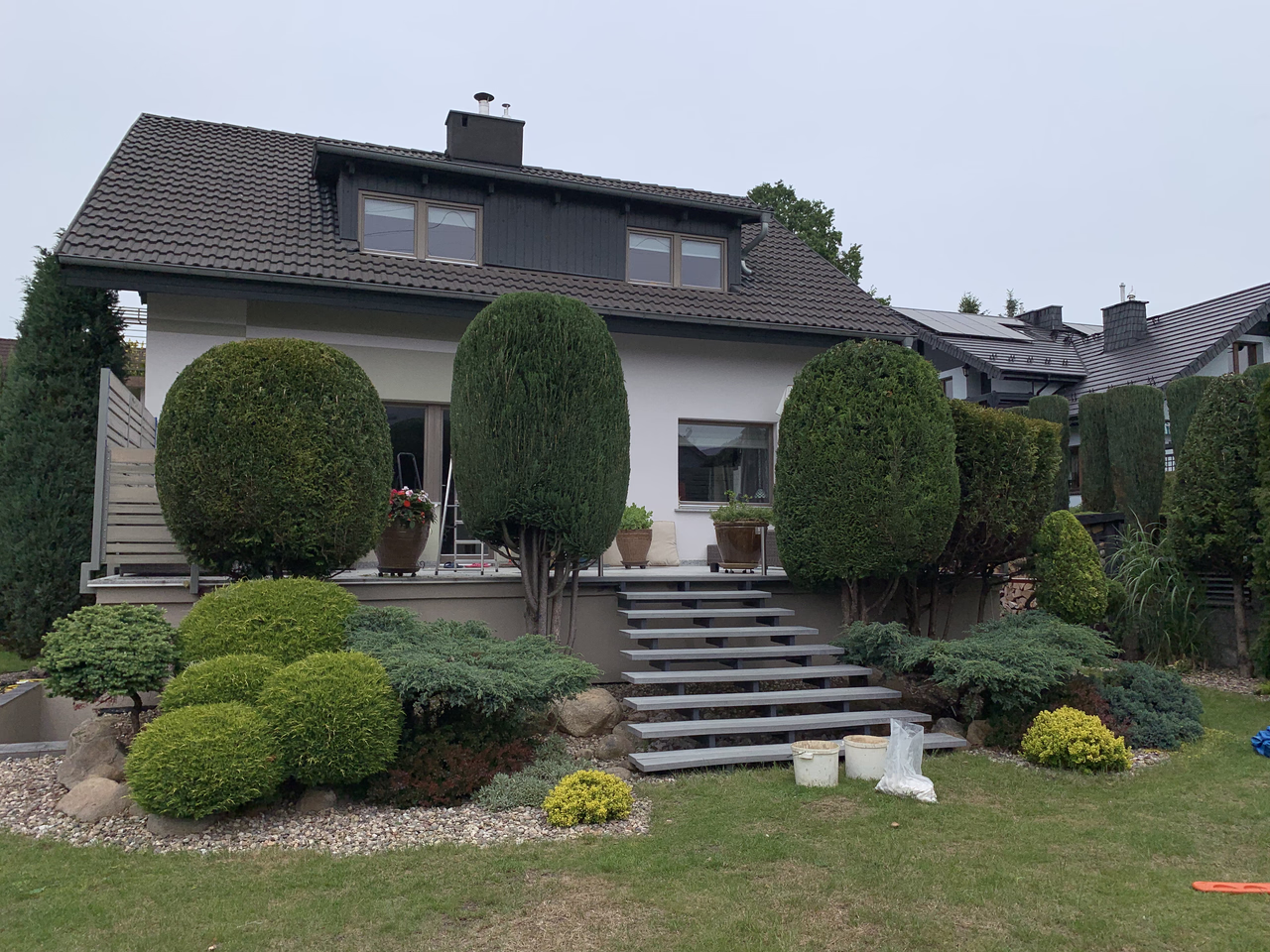 Piękny widok na ogród