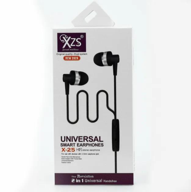 Clear Voice Wired Earphones Model X25 - Front View